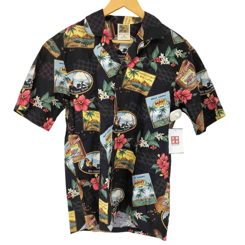 Winnie Fashion 総柄 コットン アロハシャツ メンズ JPN:M